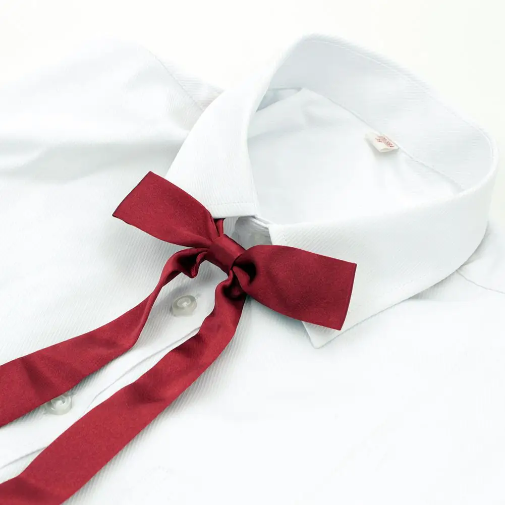 VEEKTIE 1 Piece Fashion Brand Women Bowtie Girls Butterfly School Streamer Wedding Uniform Shirt Accessories Knot Ribbon