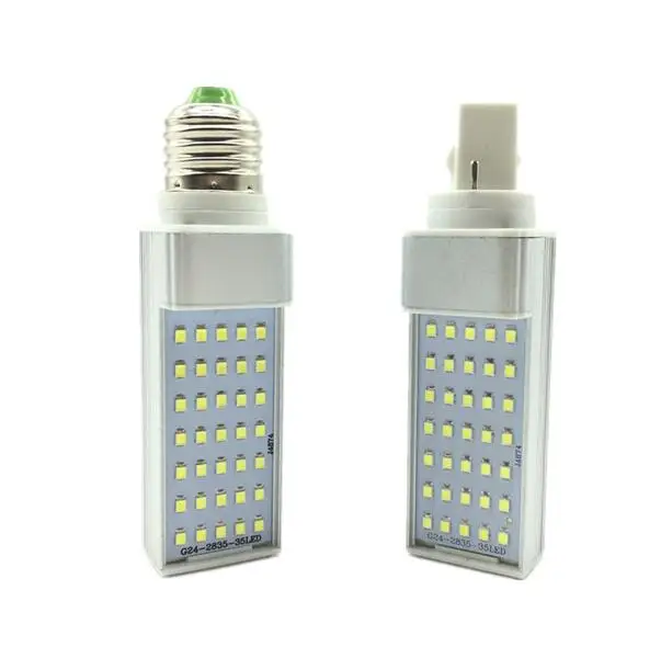 E27 G24 G23 5W 7W 9W 11W 13W 15W 110V 220V 240V Horizontal Plug lamp SMD2835 Bombillas LED PL Corn Bulb Spot light Lighting