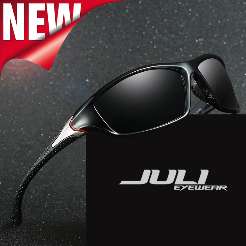 

JULI Brand Design Polarized Men Sunglasses Black Cool Vintage Male Sun Glasses Shades Eyewear Gafas Oculos JL120