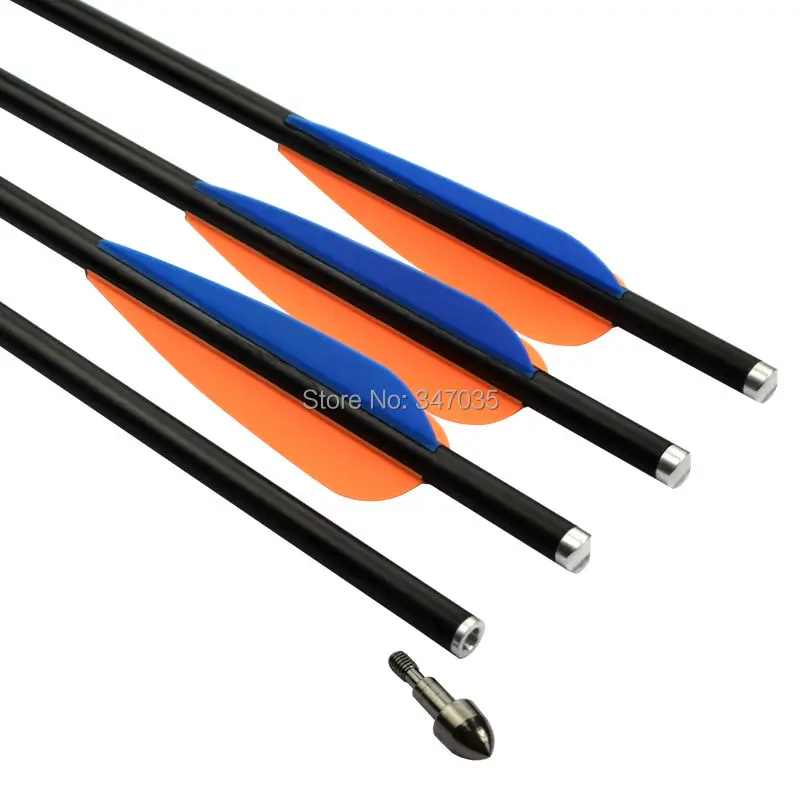 20 inch crossbow bolts fiberglass arrow 8850# insert removable bullet point shooting archery bow outdoor