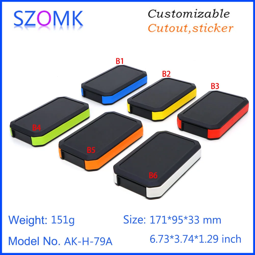 

4 Pcs 171*95*33mm 3x AA IP65 plastic electronics waterproof enclosure szomk customizable instrument casing plastic junction box