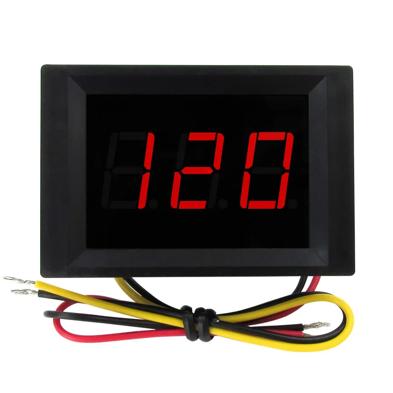 XH-B124 embedded DC digital voltage meter 0.1V digital display power supply 4.5-30V measurement 0-120V