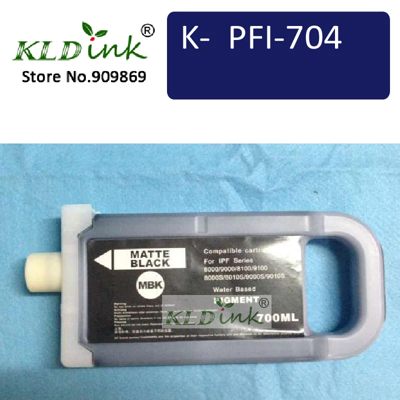 KLDINK - PFI-706MBK Matte Black Ink Cartridge ( PFI-704 6680B001 Ink) compatible with ImagePrograf  iPF8300, iPF8400S, iPF9400