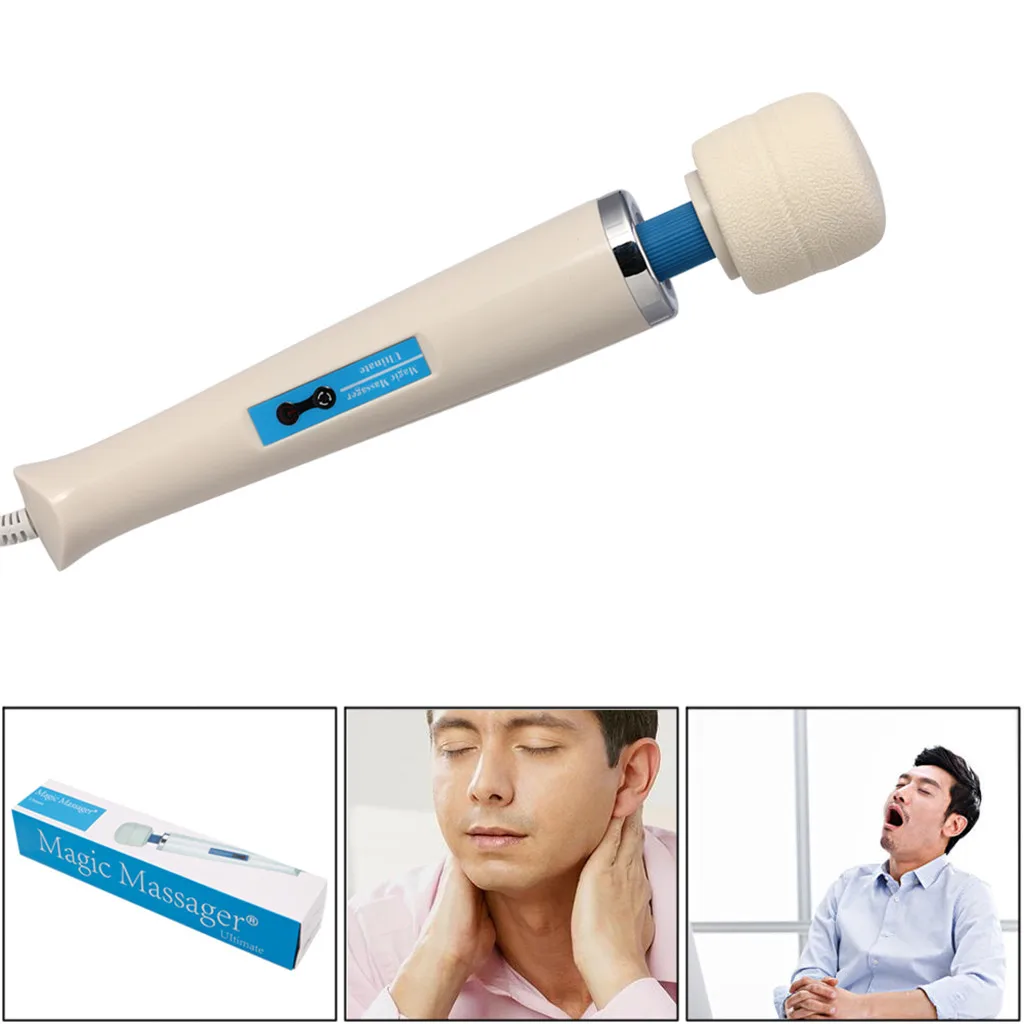 ハンドヘルド魔法の杖 30 速度ヘッドネックフルボディマッサージモーターマッサージバイブレーター