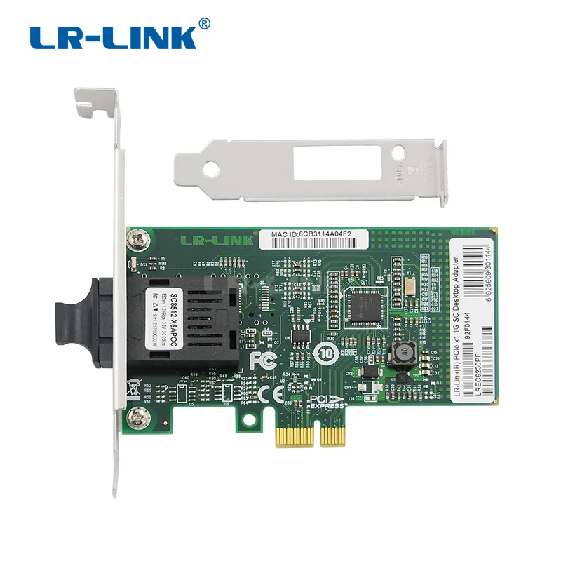 LR-LINK 6230PF 1000Mb PCI-Express Fiber Optical Network Lan Card Intel I210 Gigabit Ethernet Server Adapter Desktop PC