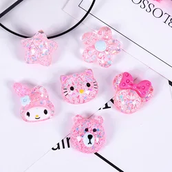 10 pz/lotto Orso Della Resina/Fiore/Star/Cat/Ragazza/Testa di Mickey Flatback Cabochon Per Mestiere Gioielli copricapi FAI DA TE Ornamento