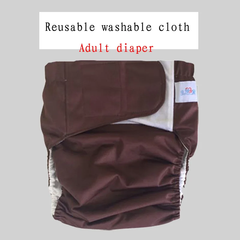 Adult Washable Cloth Adjustable Reusable Ultra Absorbent Incontinence Nappy adult diaper reusable  diapers disposable