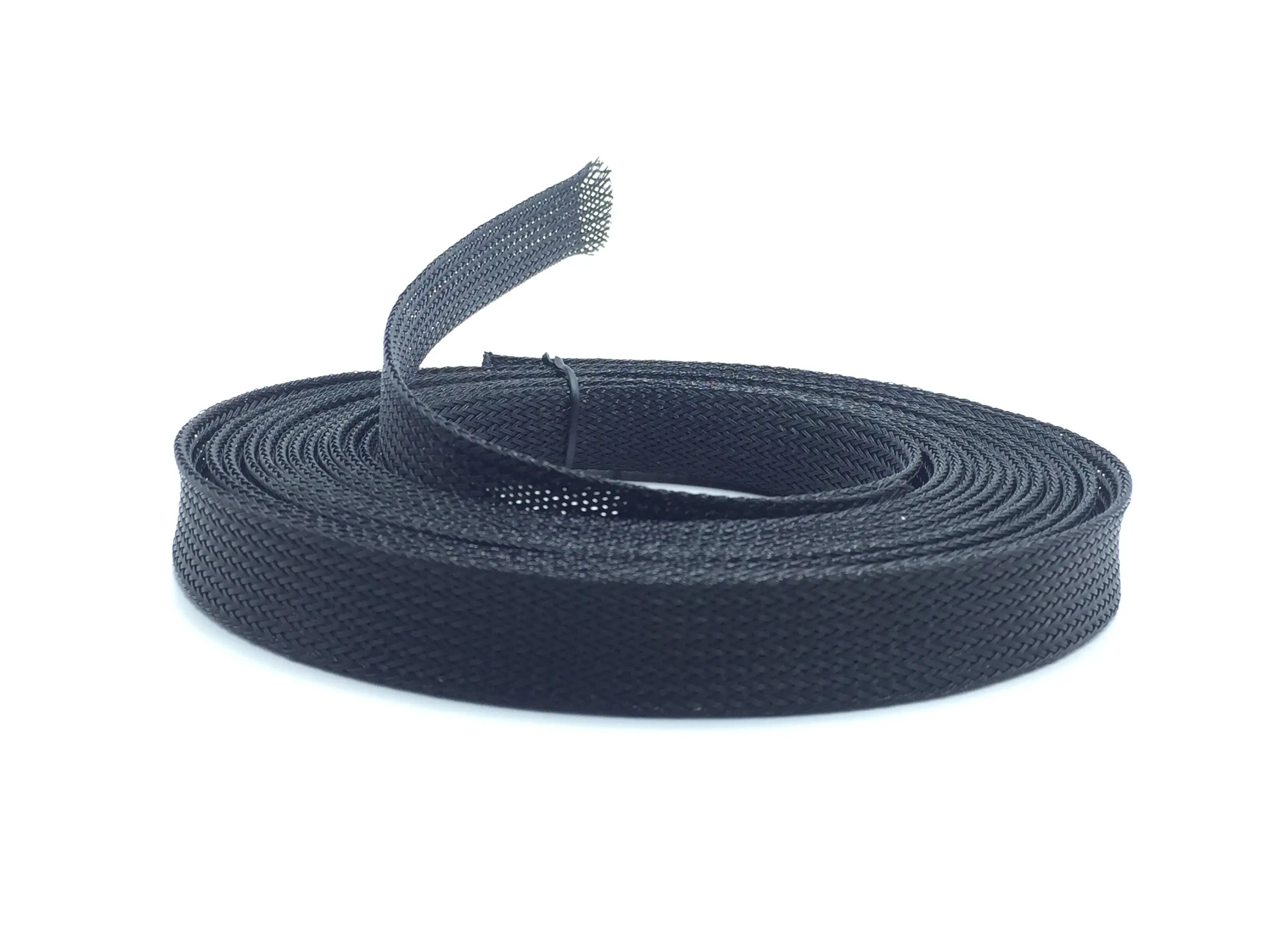 Black Insulated Braid Sleeving 4/6/8/10/12/16/20/25/30/40/50mmTight PET Wire Cable Protection Expandable Cable Sleeve Wire Gland