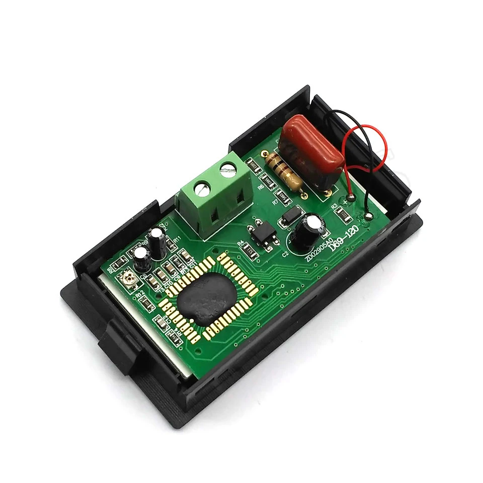 AC 80-500V 2-wire Digital Blue LCD Circuit Volt Panel Meter Voltmeter Monitor