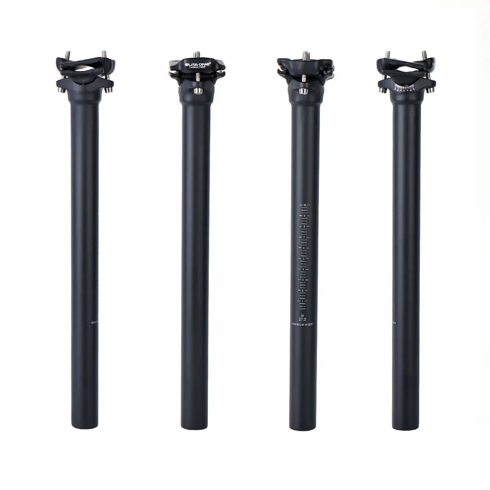 ELITA ONE Carbon  Seat Post Fibre MTB/Road Bike Seatpost 27.2/31.6mm Carbon Fiber Clip Can Protect The Saddle Carbon Rail