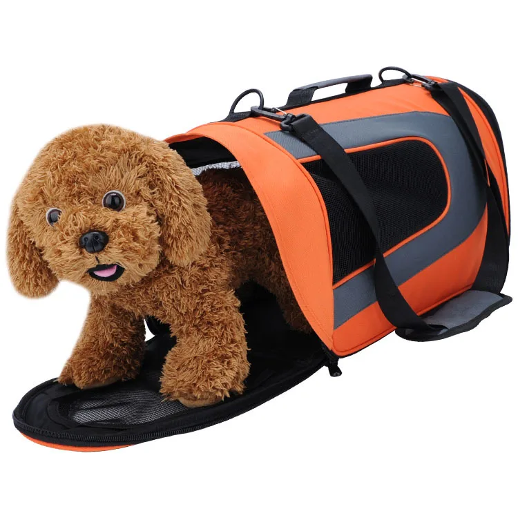 New Pet Bag Portable Single Shoulder Walking Dog Handbag Outdoor Travel Single Shoulder Pet Carrie Foldable Breathable