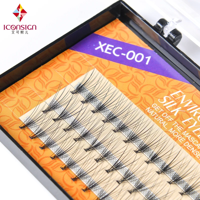 7กล่อง/ชุด C Curl 10D หนา Eyelash Extension คุณภาพสูง Silk Eyelash False Lash