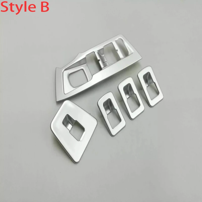 ABS Chrome Interior Door Window Switch Cover window switch penal Door Window Switch Cover Trims For VW Tiguan L 2017