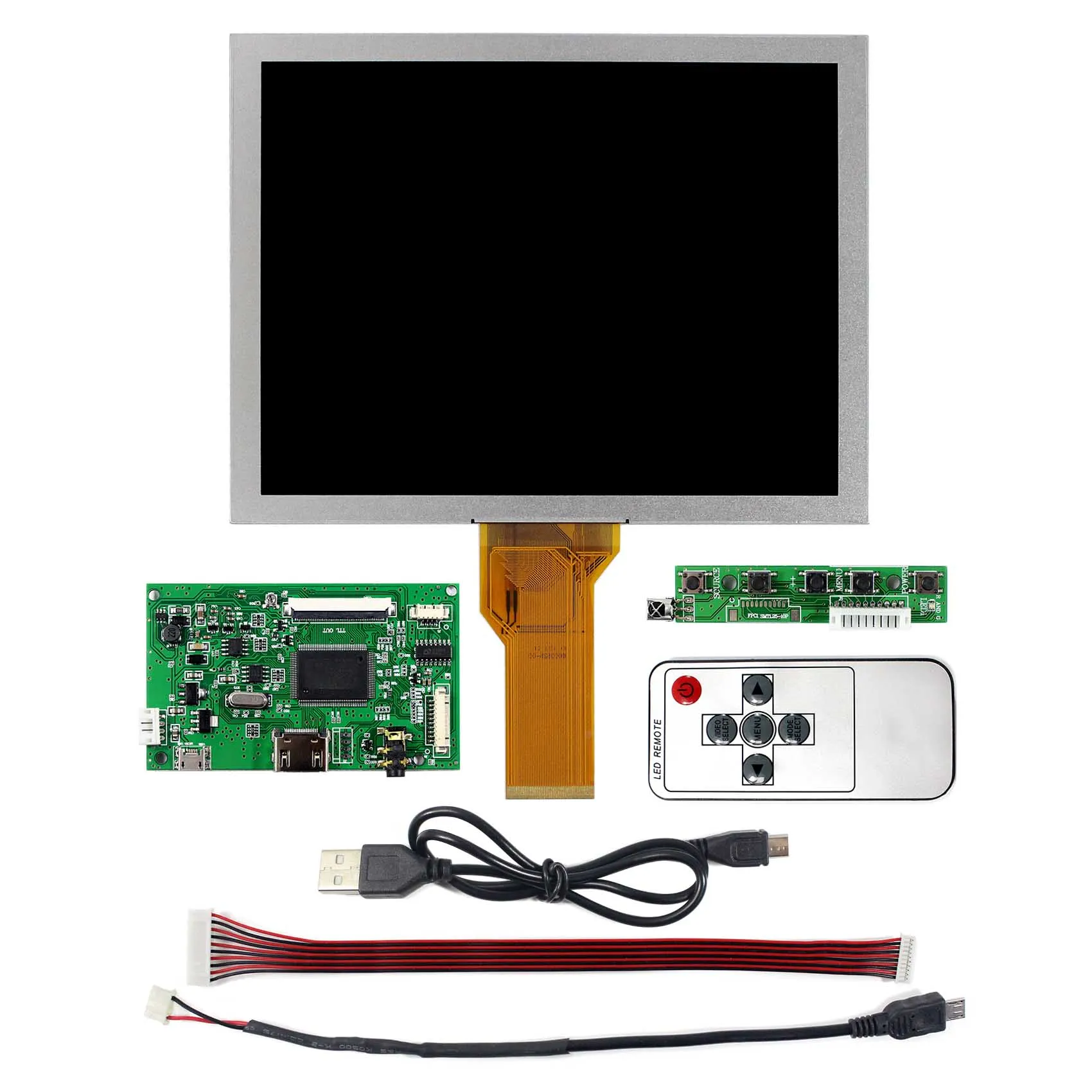 8 بوصة 800X600 LCD شاشة EJ080NA-05B ل اطار رقمي/سيارة عرض مع HD مي وحدة تحكم بشاشة إل سي دي مجلس صالح إلى التوت بي