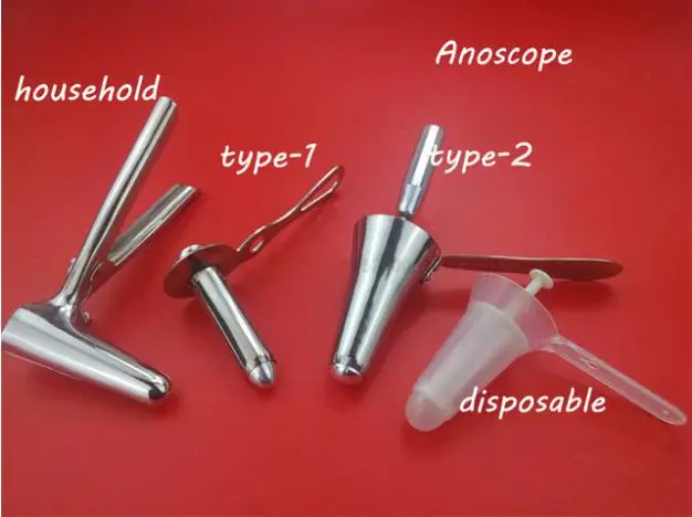 medical sterile Disposable Anal Dilator 304 Stainless Steel Anal Mirror Colposcopy Vaginal Examination Sexy Medical Themed Toys