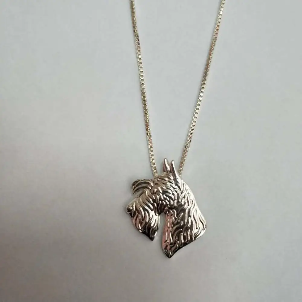 Fashion Scottish Terrier Dog Necklaces Lovers Jewelry Metal Dog Necklaces Drop Shipping