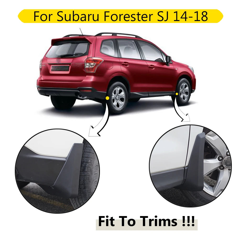 Set Car Mud Flaps For Subaru Forester SJ 2014 - 2017 Mudflaps Splash Guards Mud Flap Mudguards Fender Front Rear 2015 2016 2018