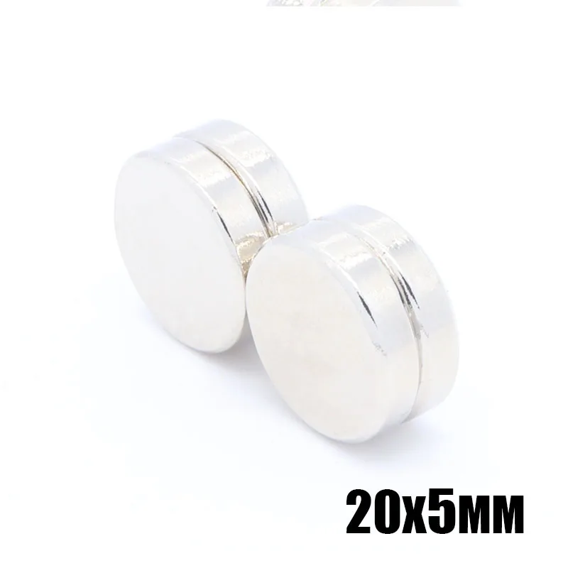 

50 pcs 20x5 mm super Strong Disc Magnets Dia 20mm x 5mm N35 Rare Earth Neodymium Magnet 20mm*5mm NdFeB magnet