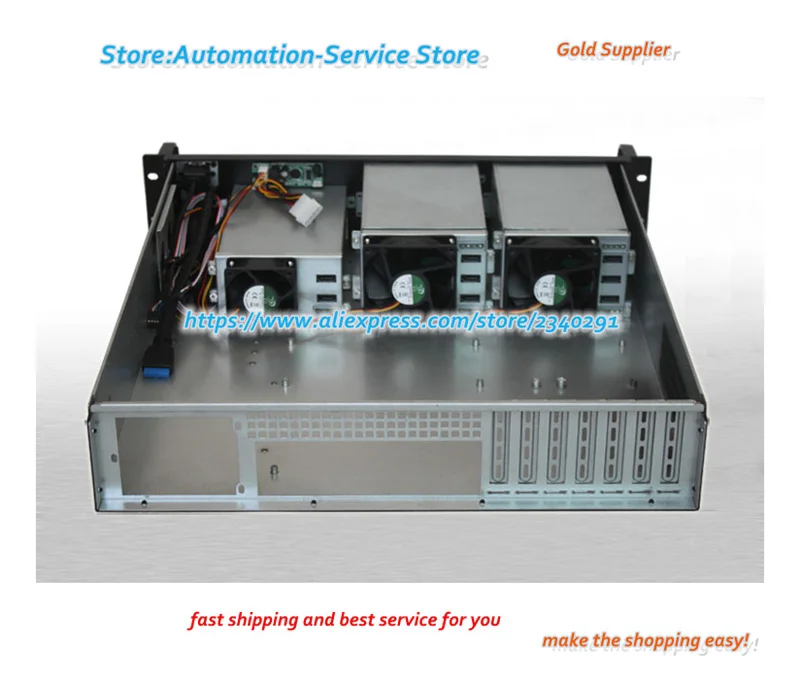 R2U480-8 Installed ATX Hot Plug LCD Real-Time Monitoring USB3.0 2U Server Chassis