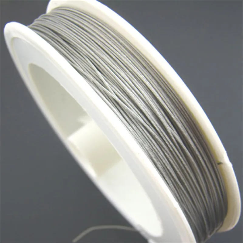DoreenBeads 1 ม้วนประมาณ 50M Silverสีลวด 0.3 มม.(B01403)
