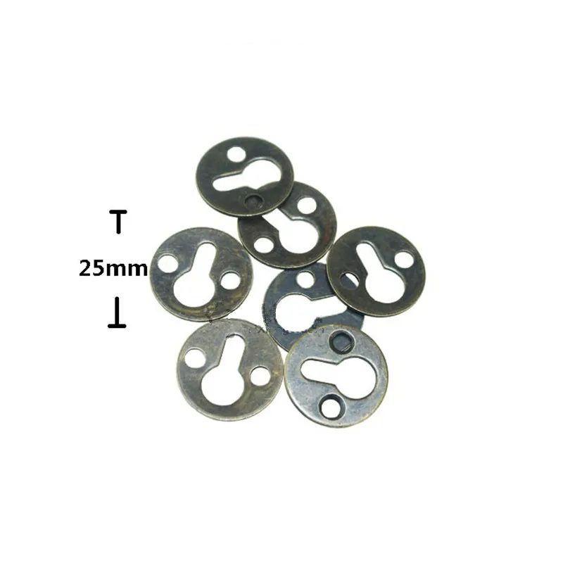 

Wholesale Round Hanging Picture oil Painting Mirror Frame Hooks Hangers With Screws,Bronze Tone,25mm,200Pcs