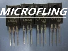 2pairs=4pcs original power amplifier components 2SA1668 2SC4382 A1668 C4382