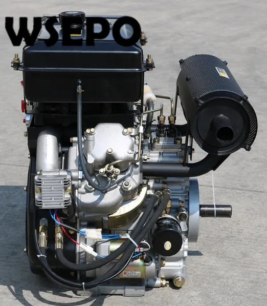 工場直送! 水平軸空冷ディーゼルエンジン,ダブルシリンダー,836cc,20hp