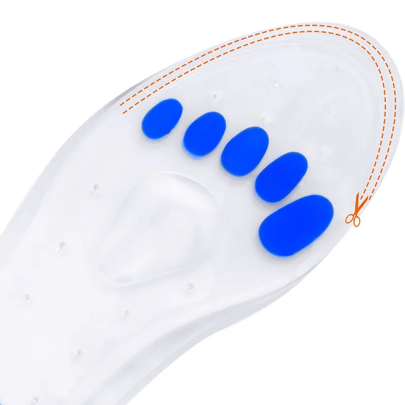 Sunvo Unisex Medical Silicone Gel Orthotic Insoles Plantar Fasciitis Calluses Foot Care Treatment Heel Pain Arch Support Insert