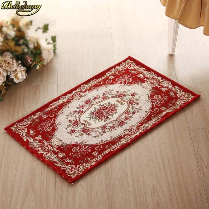 beibehang European household foot pad household bathroom jacquard carpet living room non-slip floor mat kitchen carpet door mat