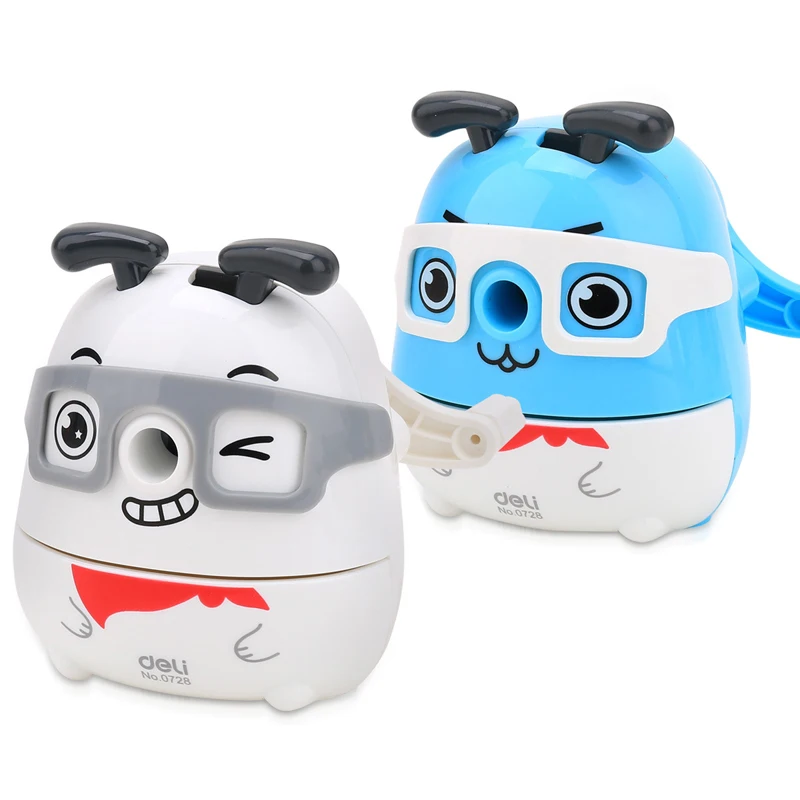 Novelty Animal Dog Pencil Sharpener Cute Kawaii Kids Hand Crank Mechanical Penil Sharpeners School Stationery Gifts Supplies