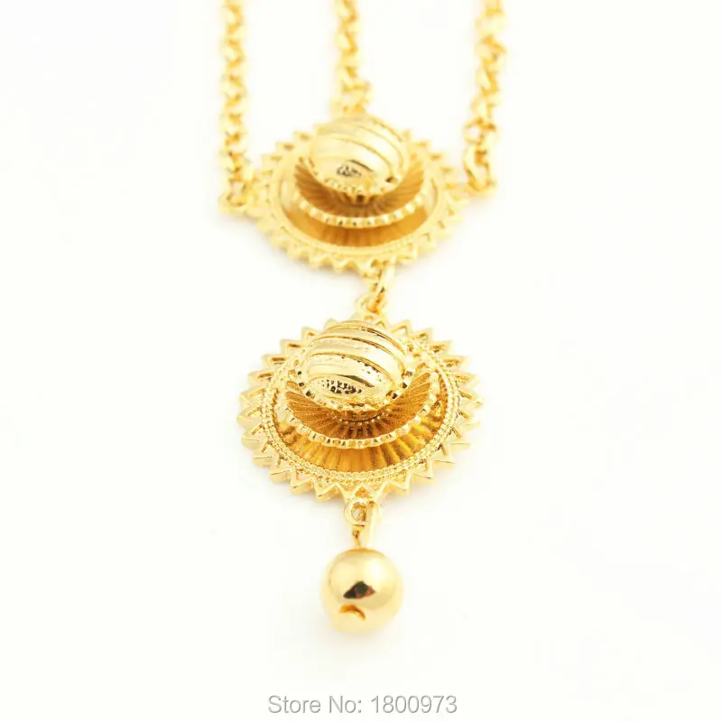 Adixyn New Arrival Ethiopian Wedding hair Jewelry  Gold Color Habesha Jewelry Eritrea Africa For Women