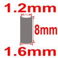 1.6x8mm  100 piezas