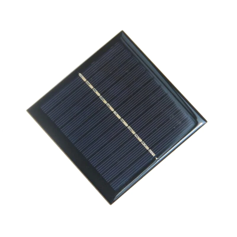 BUHESHUI Mini Solar Cell 1W 5.5V Solar Panel For 3.7V Battery Charger DIY Polycrystalline Solar Module Epoxy 50PCS/Lot Wholesale