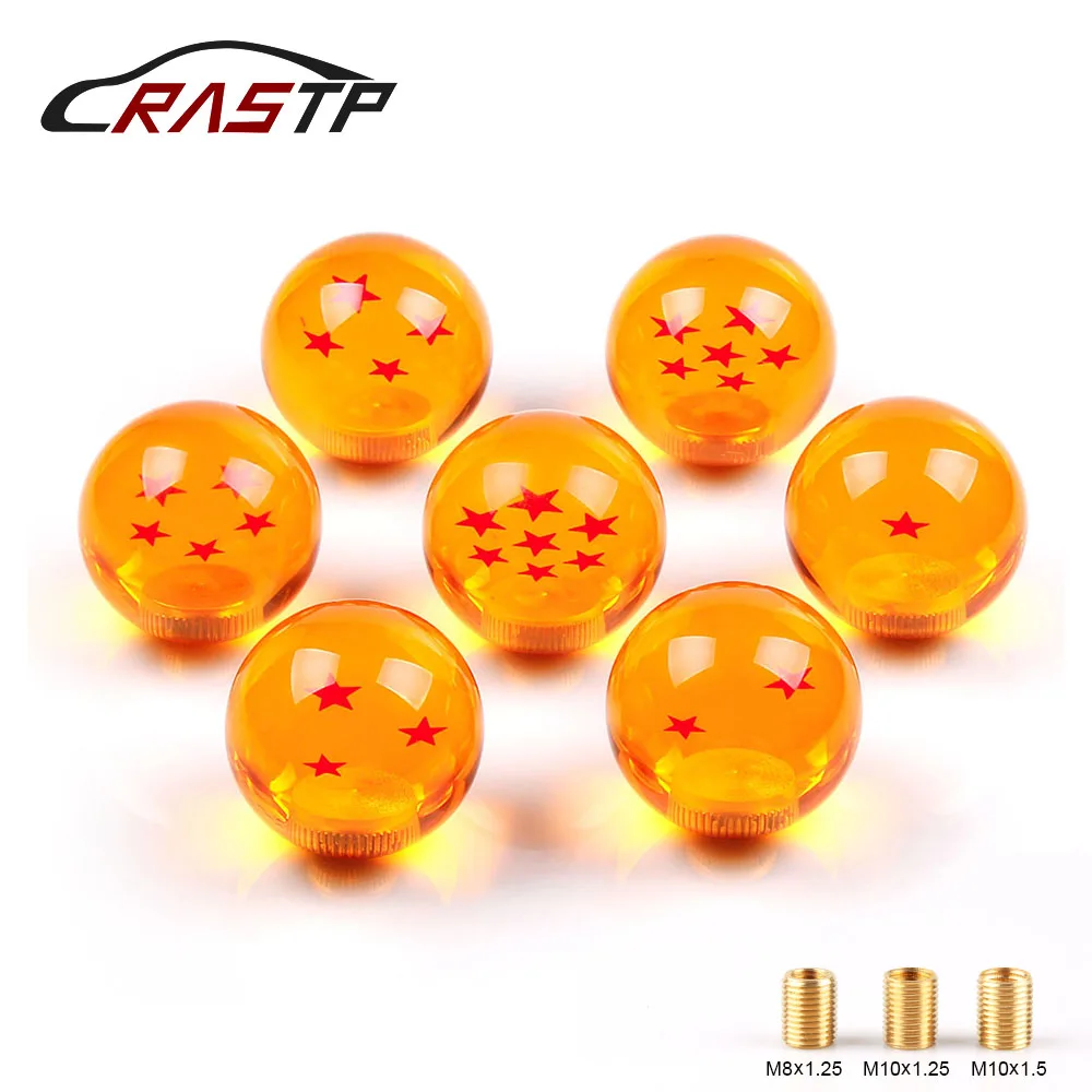 RASTP-Universal Rare engrenagem Shift Knob, acrílico cristal Car Shift botões com parafuso porca, RS-SFN042