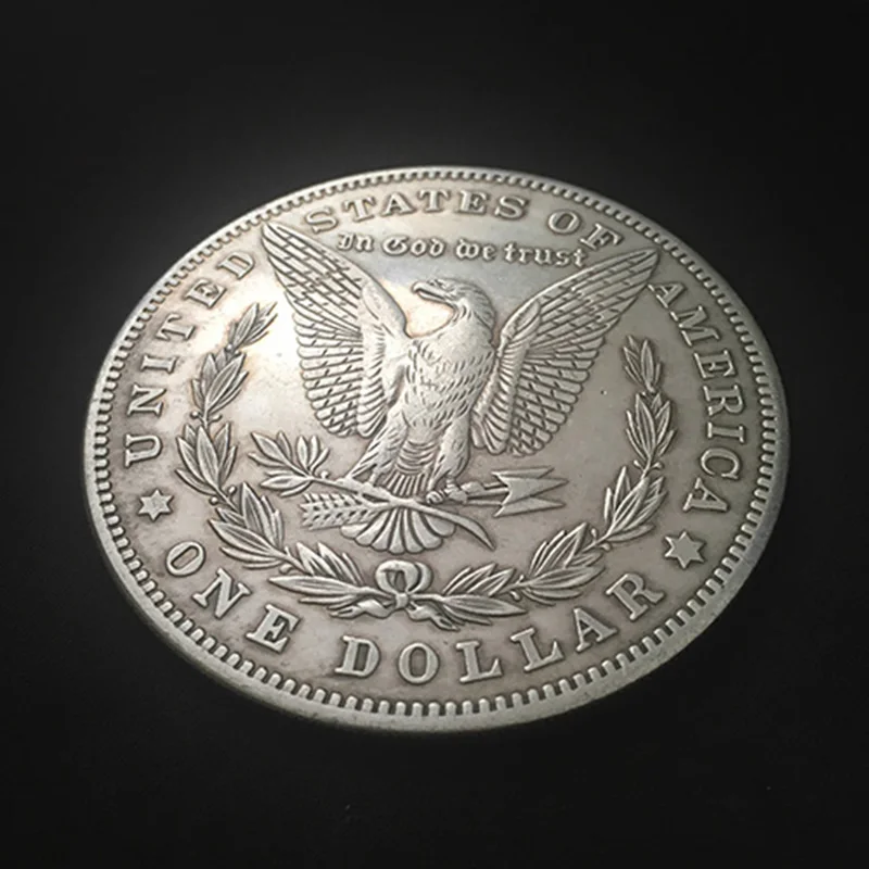 Jumbo Morgan Dollar (7cm) Magic Tricks Magician Close Up Street Illusions Props Accessories Appearing Vanishing Coin Magia