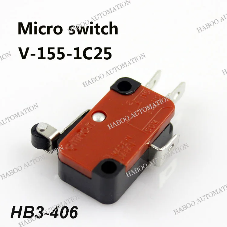 50pcs/lot elevator limit switch V-155-1C25 Momentary Limit Micro Switch SPDT 15A 250V 1NO+1NC