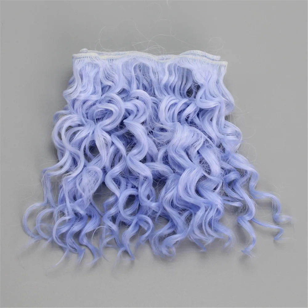 15*100cm High Quality Screw Curly Hair Extensions for All Dolls DIY Hair Wigs Heat Resistant Fiber Hair Wefts Accessories toys