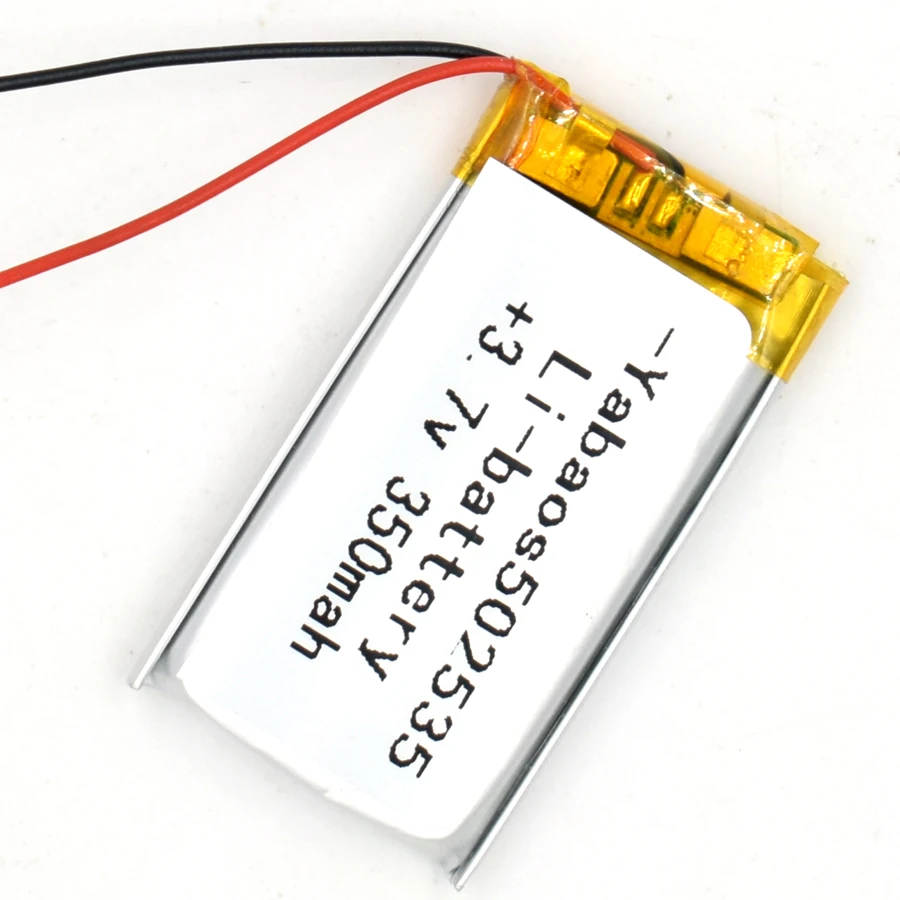 5PCS 3.7V 350 mAh 502035Li-Polymer Rechargeable Battery Li Po ion LI  for GPS Bluetooth MP3 MP4 052035