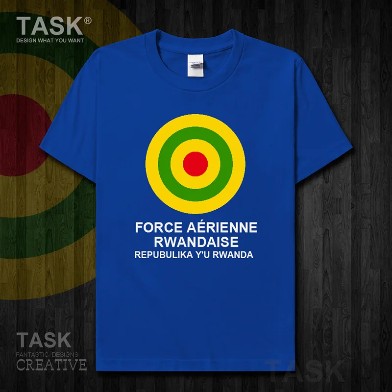 Air Force Rwanda Rwandan Rwandese RWA RW t shirt new Tops Short sleeve country sports cotton summer Army Tactical Military 01