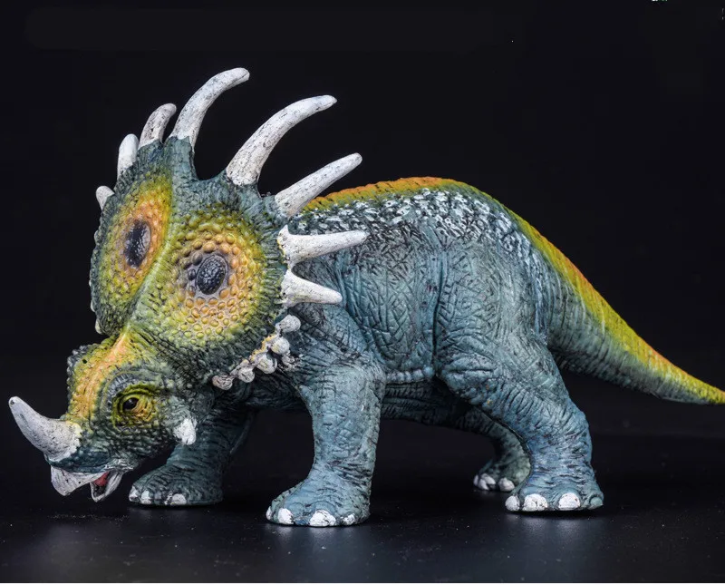 

Styracosaurus Dinosaur Green Triceratops Model PVC Action Figure Prehistoric Animals Toys Plastic Classic Kid