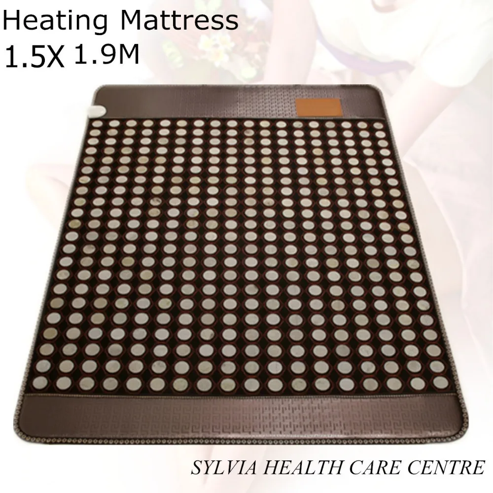 

New style heat Jade physical therapy sleep mattress tourmaline health care mattress good sleep mat AC220V 1.5X1.9M/ 59''X74.8''