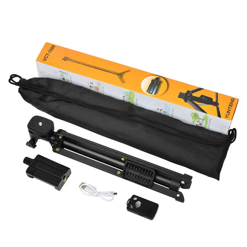 3 in 1 Yunteng 1688 Bluetooth Remote Shutter Portabel Menangani Selfie Tongkat Mini Table Tripod Untuk IOS Android Iphone Samsung Gopro