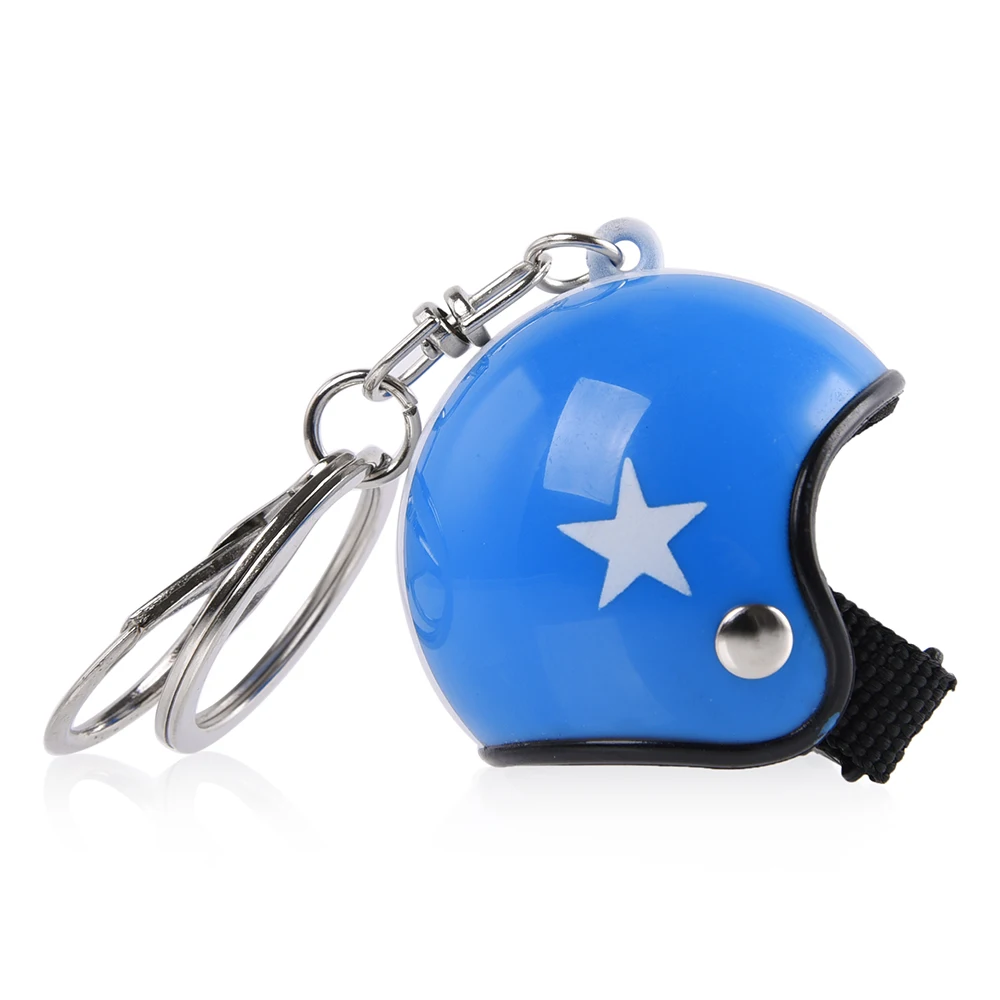 Star Motorcycle Helmet Keychain Pendant Classic Key Ring Casque Key Movie role Ultraman hero keychaCreative Business Gifts