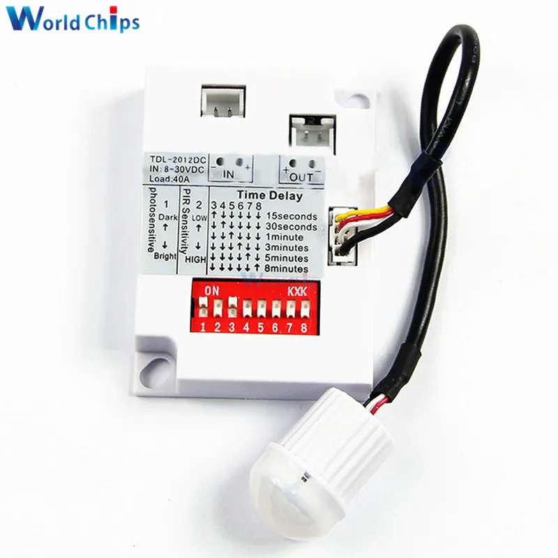 12V 24V 7-10M PIR Motion Sensor Switch IR Infrared Human Body Induction Sensor Detector Switch for LED Light Corridor Aisle Home