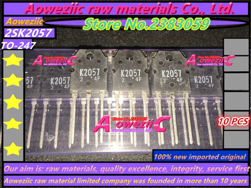 

Aoweziic 100% new imported original 2SK2057 K2057 TO-3P Field Effect Transistor Silicon N Channel MOS Type 20A500V