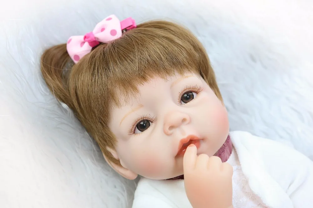 Reborn Babies Realistic Silicone Reborn Dolls 16 Inch/40 cm, Lifelike Baby Reborn Toys for Kid's Birthday Gift bonecas  menina