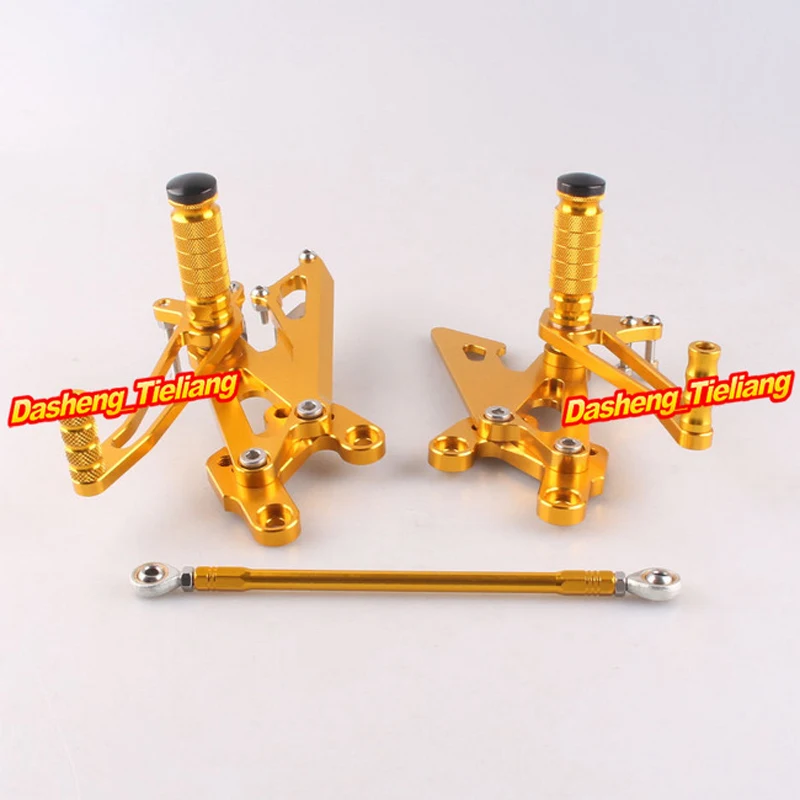 

Motorcycles Adjustable Shift Brake Rear Set Footpegs Foot Rest Peg For Honda RVF400 Spare Parts