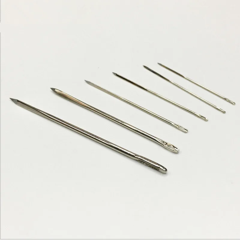 30Pcs Leathercraft DIY Leather Triangular Needles Leather fur Special Stainless Steel Shaped Pin Stitch Needlework Sewing Suppli