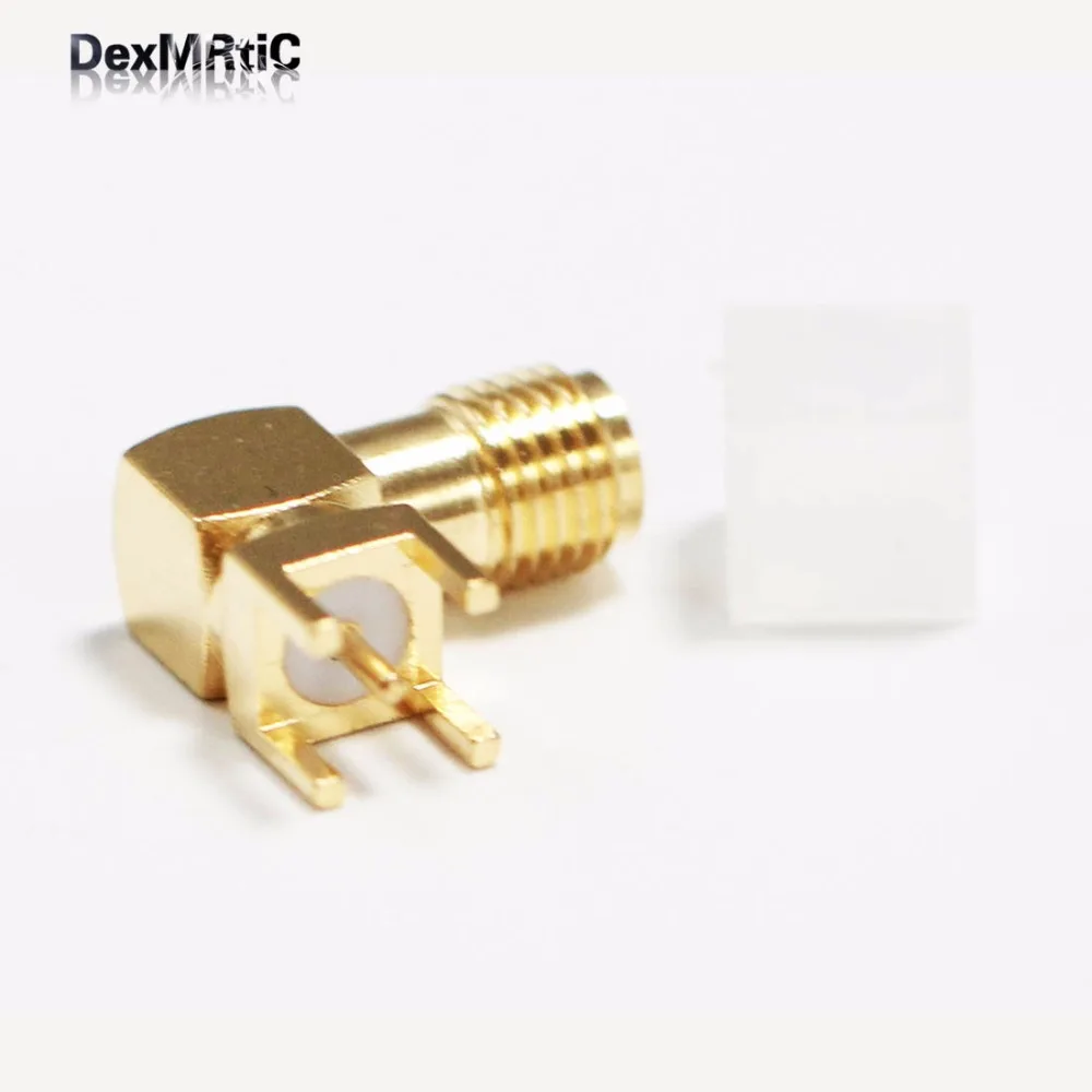 1 шт. RF SMA разъем SMA PCB женский правый угол оптовая торговля Быстрая перевозка груза