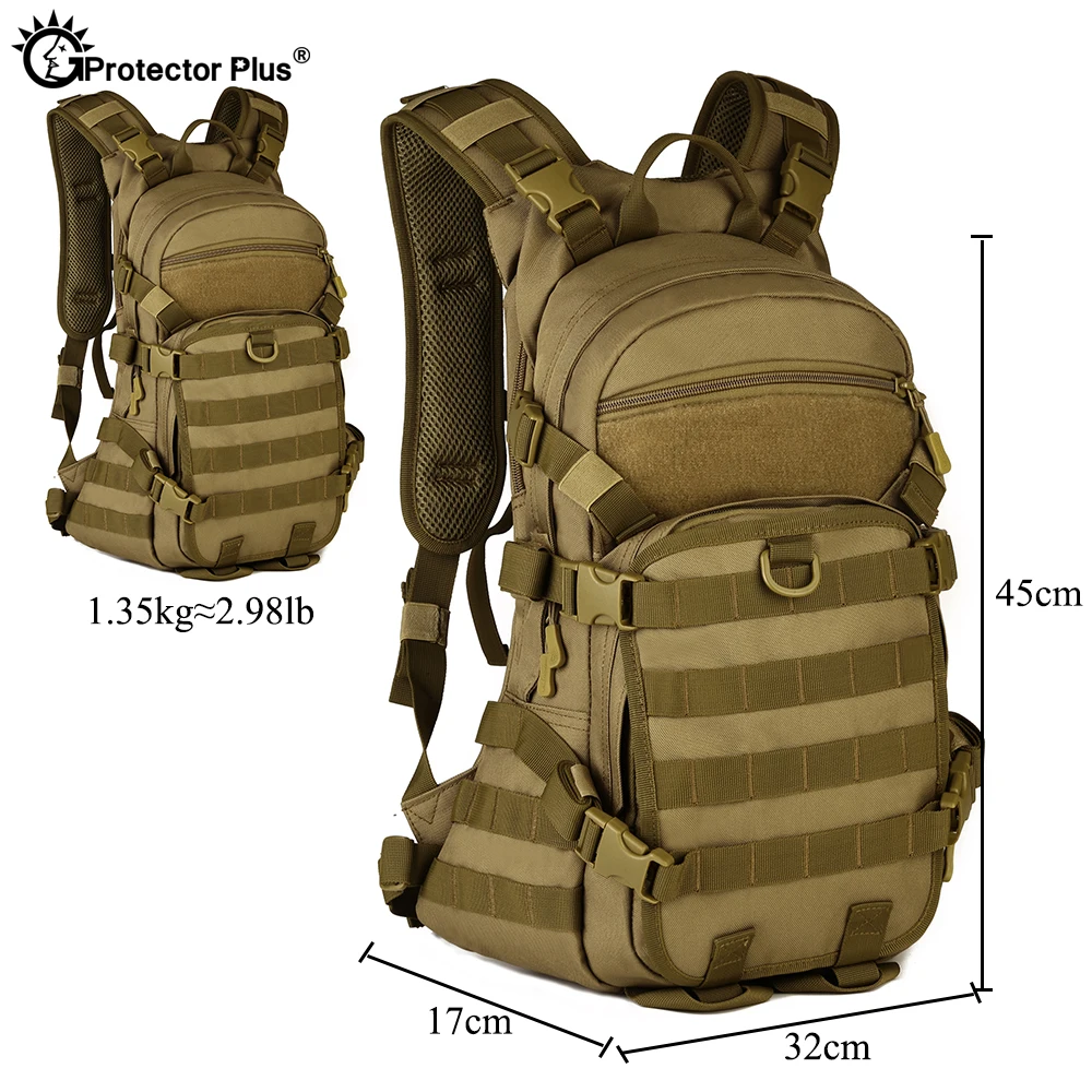 PROTECTOR PLUS Taktischer Rucksack 25L Reitrucksack Wasserdicht Hochwertige Wandertasche im Jagdstil Kleiner Rucksack – Detail 3